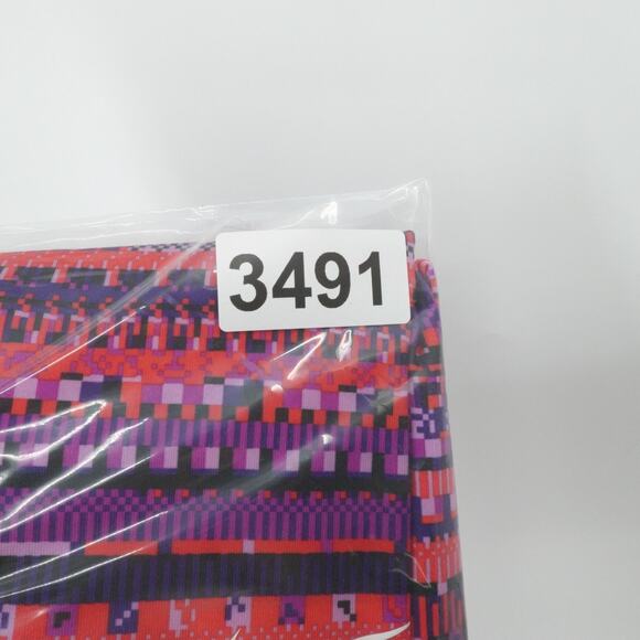 Nike Pro Leggings Womens XL Purple Pink Dri‎ Fit Aztec Design Athleisure Gym - Picture 13 of 13